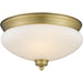 Amon Heritage Brass Flushmount | theLightShop