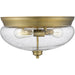 Amon Heritage Brass Flushmount | theLightShop