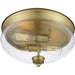 Amon Heritage Brass Flushmount | theLightShop