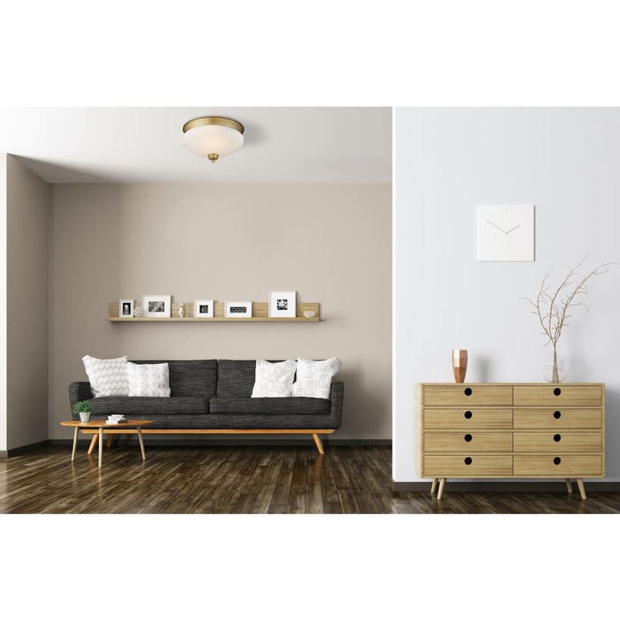 Amon Heritage Brass Flushmount | theLightShop