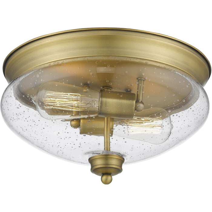 Amon Heritage Brass Flushmount | theLightShop