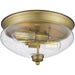 Amon Heritage Brass Flushmount | theLightShop