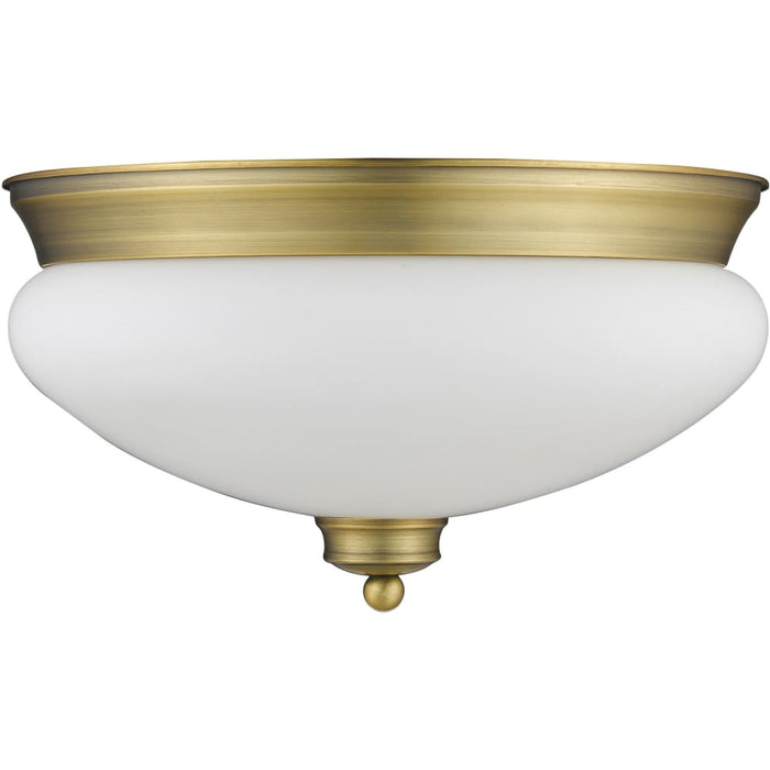 Amon Heritage Brass Flushmount | theLightShop