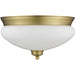 Amon Heritage Brass Flushmount | theLightShop