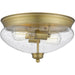 Amon Heritage Brass Flushmount | theLightShop