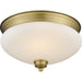 Amon Heritage Brass Flushmount | theLightShop