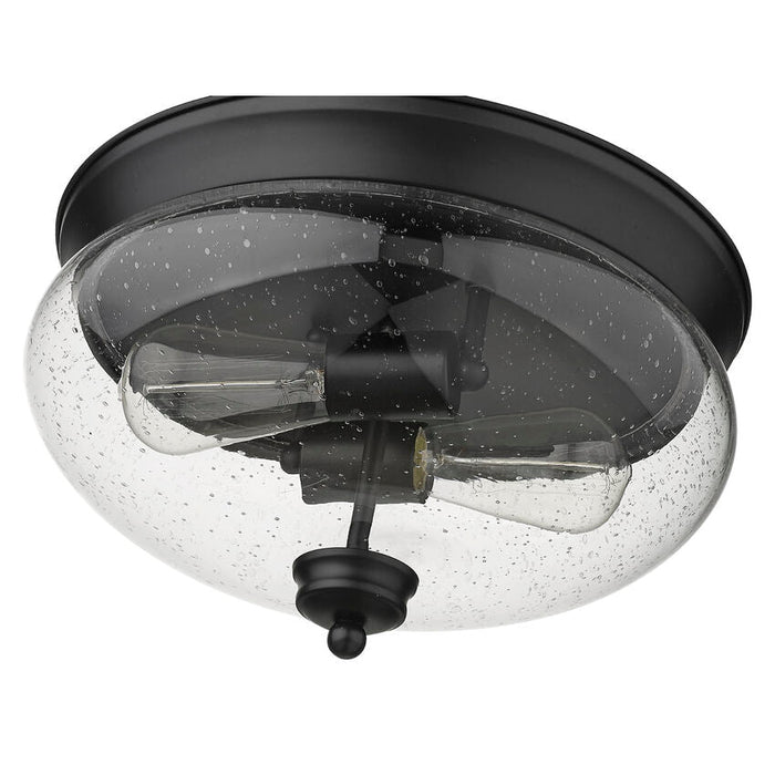 Amon Matte Black 2 Light Flushmount 722F2-MB | theLightShop
