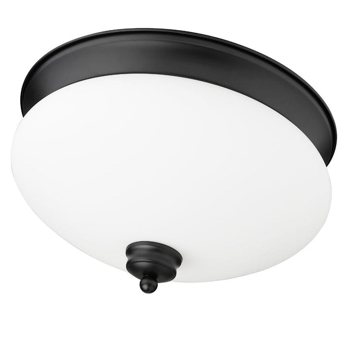 Amon Matte Black 2 Light Flushmount | theLightShop
