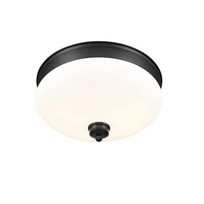 Amon Matte Black 2 Light Flushmount | theLightShop