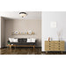 Amon Matte Black 2 Light Flushmount | theLightShop