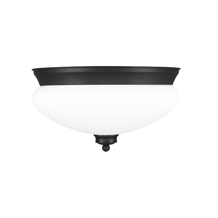Amon Matte Black 2 Light Flushmount | theLightShop