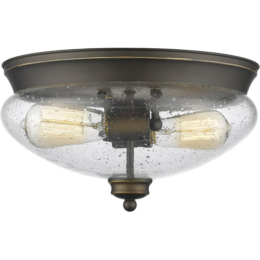 Amon Olde Bronze Flushmount | theLightShop