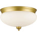 Amon Satin Gold Flushmount - Flushmounts