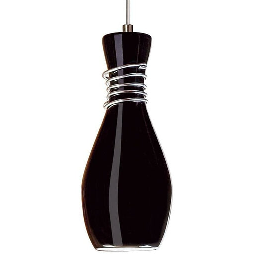 Amphora Black Gloss Halogen Mini Pendant - Mini-Pendants