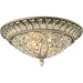 Andalusia Aged Silver Flush Mount - Flushmounts