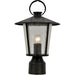 Andover Outdoor 1 Light Matte Black Post Mount - Outdoor Post Lantern