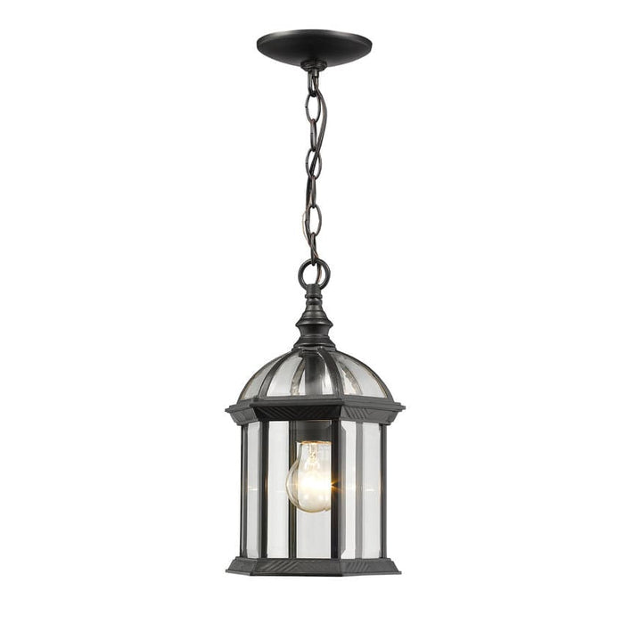 Annex Black Outdoor Chain Mount Ceiling Fixture - Outdoor Pendants