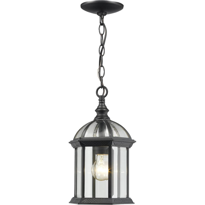Annex Black Outdoor Chain Mount Ceiling Fixture - Outdoor Pendants