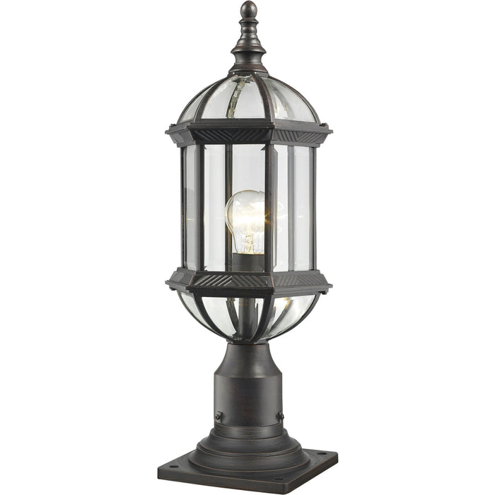 Annex Rust Outdoor Pier Mounted Fixture | theLightShop
