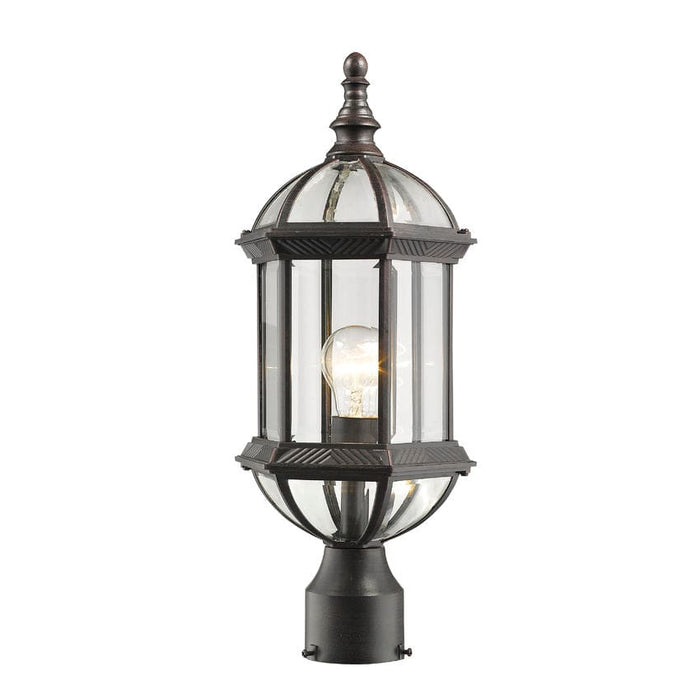 Annex Rust Outdoor Post Mount Fixture - Outdoor Post Mount Fixtures