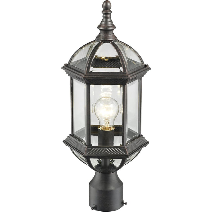 Annex Rust Outdoor Post Mount Fixture - Outdoor Post Mount Fixtures