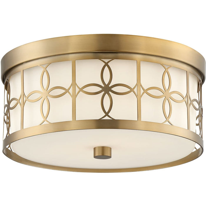 Anniversary 2 Light Vibrant Gold Ceiling Mount - Ceiling Mount