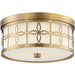 Anniversary 2 Light Vibrant Gold Ceiling Mount - Ceiling Mount