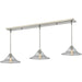 Annora Brushed Nickel Island Billiard Pendant | theLightShop