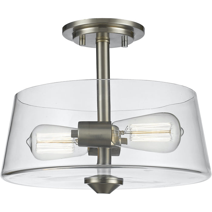 Annora Brushed Nickel Semi-Flushmount | theLightShop