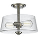 Annora Brushed Nickel Semi-Flushmount | theLightShop