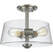 Annora Brushed Nickel Semi-Flushmount | theLightShop