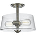 Annora Brushed Nickel Semi-Flushmount | theLightShop