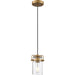 Antebellum Vintage Brass Clear Pendants - Pendants