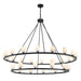 Aragon Matte Black 30 Light LED Chandelier Crystorama ARA-10269-MK-ST