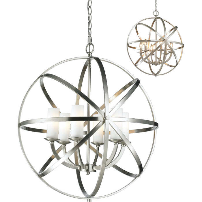 Aranya Brushed Nickel Pendant | theLightShop