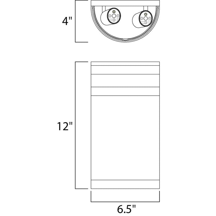 Arc Oil Rubbed Bronze Outdoor Wall Mount - Outdoor Wall Mount