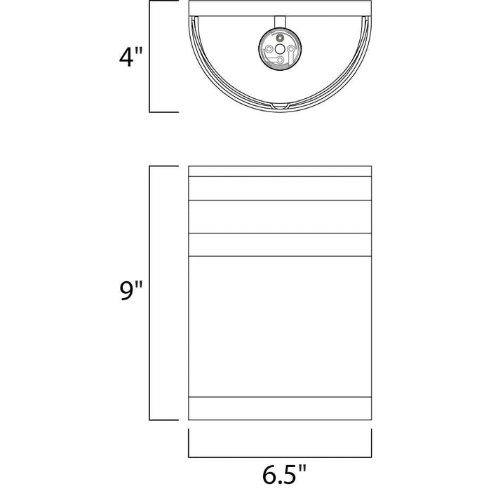 Arc Oil Rubbed Bronze Outdoor Wall Mount - Outdoor Wall Mount