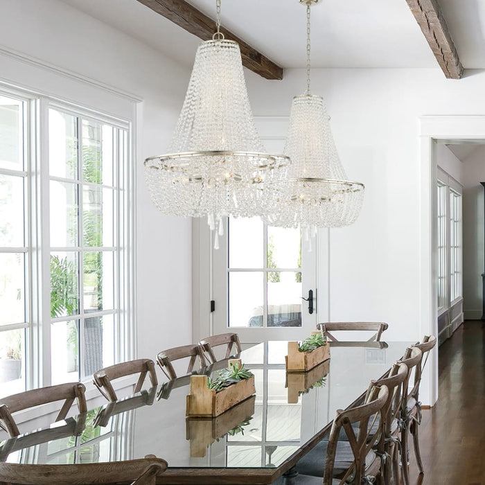 Arcadia 4 Light Antique Silver Chandelier - Chandeliers