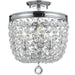 Archer 3 Light Crystal Polished Chrome Ceiling Mount - Ceiling Mount