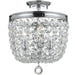 Archer 3 Light Spectra Crystal Polished Chrome Ceiling Mount - Ceiling Mount
