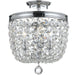Archer 3 Light Spectra Crystal Polished Chrome Ceiling Mount - Ceiling Mount