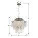Arielle Crystal 3 Light Dark Bronze Chandelier - Chandeliers
