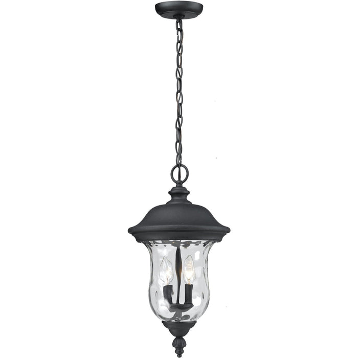 Armstrong Black Outdoor Chain Mount Ceiling Fixture - Outdoor Chain Mount Ceiling Fixture