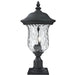 Armstrong Black Outdoor Pier Mounted Fixture | theLightShop