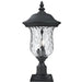 Armstrong Black Outdoor Pier Mounted Fixture | theLightShop