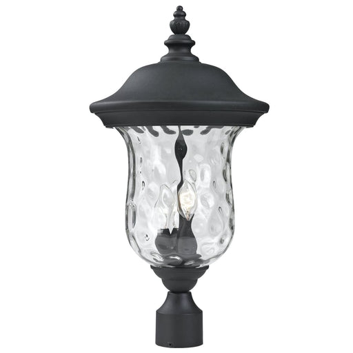 Armstrong Black Outdoor Post Mount Fixture | theLightShop