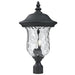 Armstrong Black Outdoor Post Mount Fixture | theLightShop