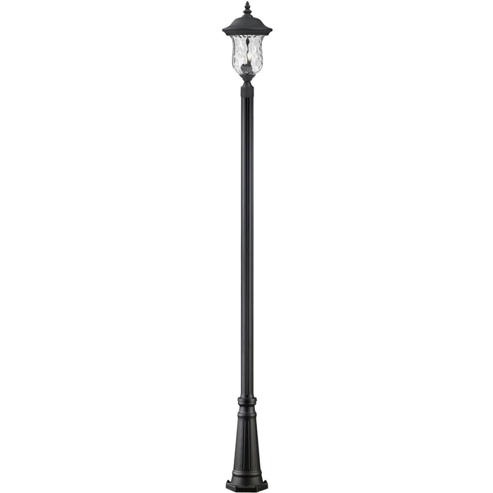 Armstrong Black Outdoor Post Mounted Fixture - Outdoor Post Mounted Fixture