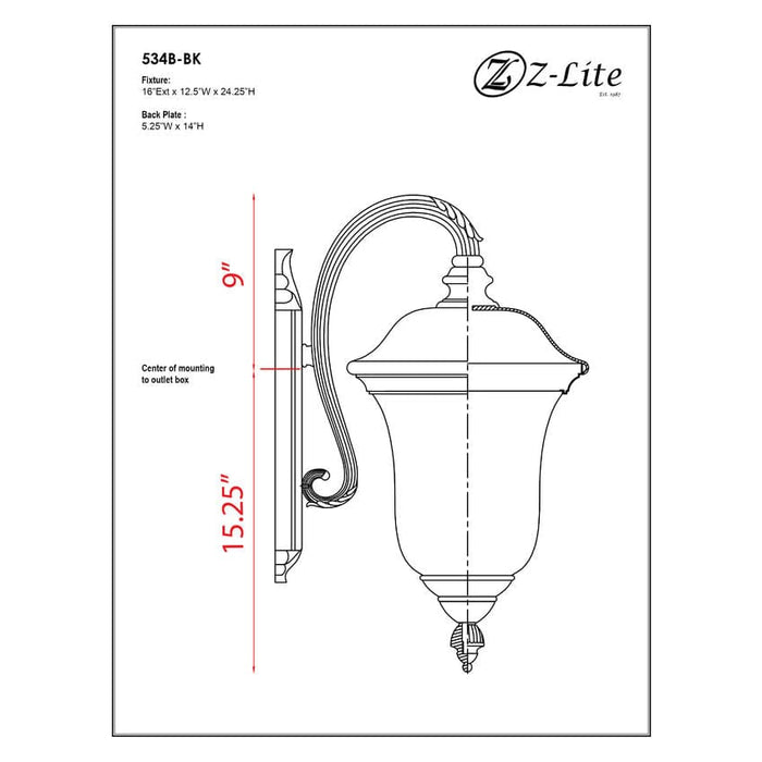 Armstrong Black Outdoor Wall Sconce - Outdoor Wall Sconces