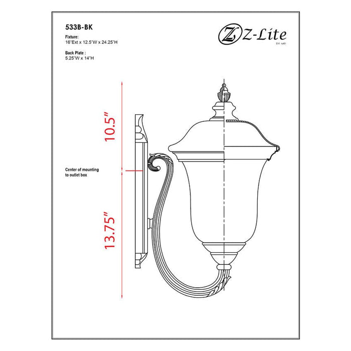 Armstrong Black Outdoor Wall Sconce - Outdoor Wall Sconces